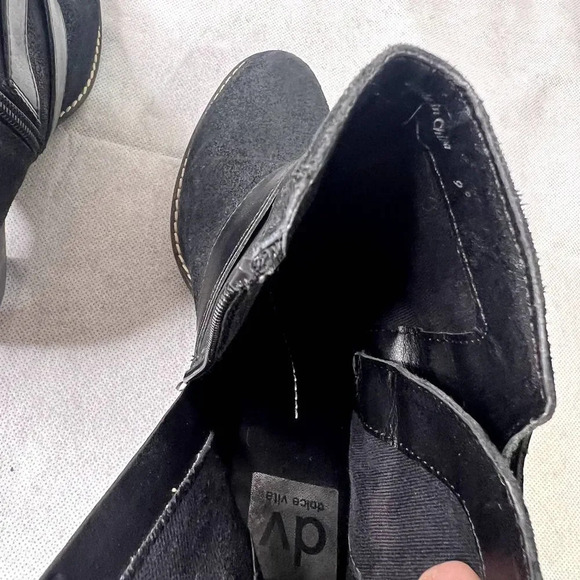 Dolce Vita Heeled Buckle Booties Black Size 9 - Picture 8 of 10